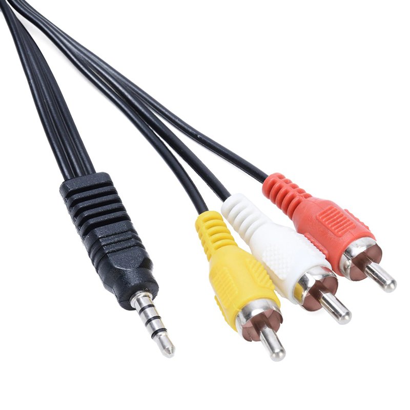Cable jack 3.5 hembra estereo / x2 RCA macho - 0.20m > audio/video  (conectores/cables) > video y audio > cable jack > jack