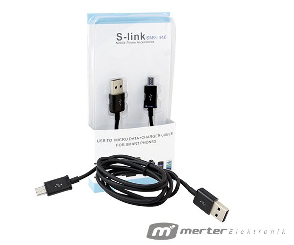 CABLE USB/MICRO S-LINK 1.3AMP CABLE MICRO USB S-LINK
