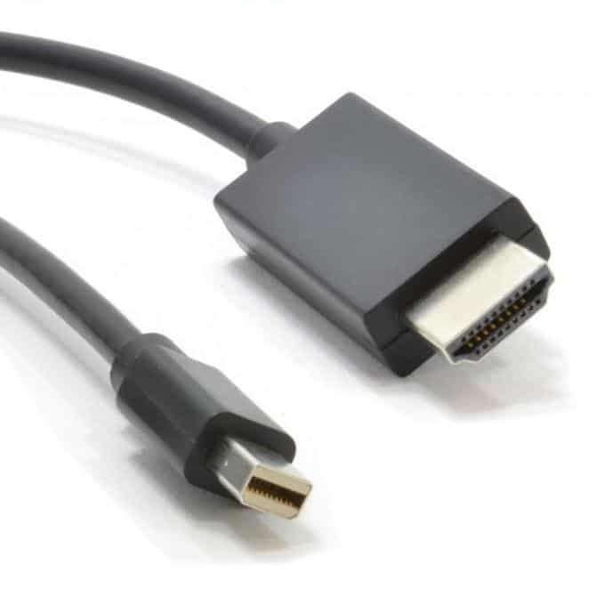 CABLE DISPLAY PORT MINI/HDMI-M 1.5M DisplayPort PLUG MINI-HDMI-M Cable; DisplayPort plug, HDMI-M 1.5M