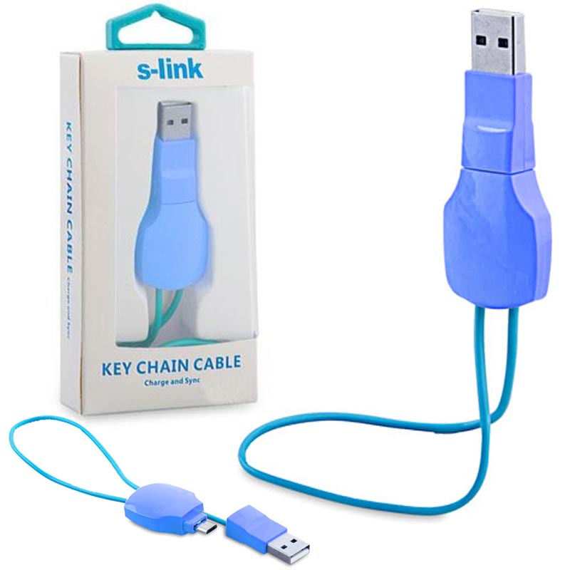 CABLE MICRO USB IP-302 BLUE KABEL USB-MICRO IP-302
