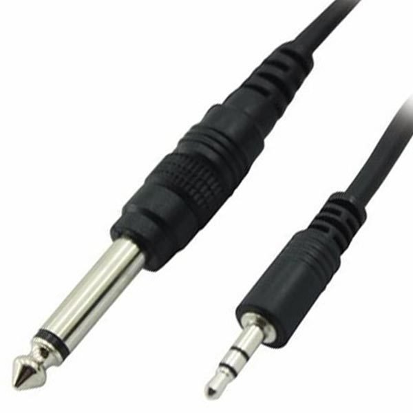 CABLE 6.3 MONO/3.5 JAK STEREO KB-3501 1M CABLE 6.3 MONO/3.5 STEREO