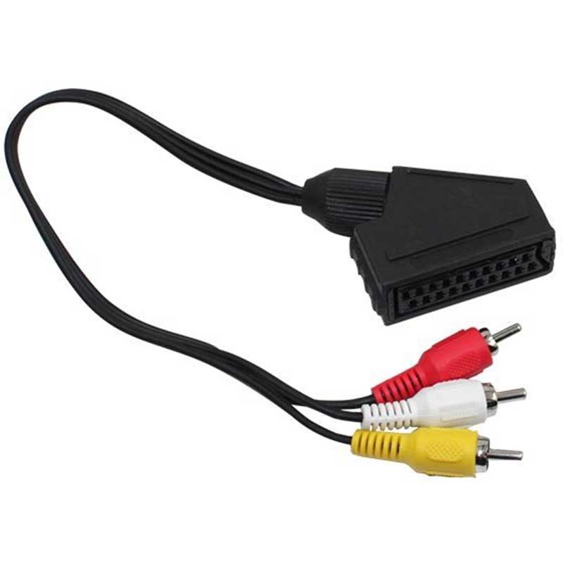 ADAPTER SCART-F/3RCA-M CABLE  РљР°Р±РµР»  SCART-F/3RCA 