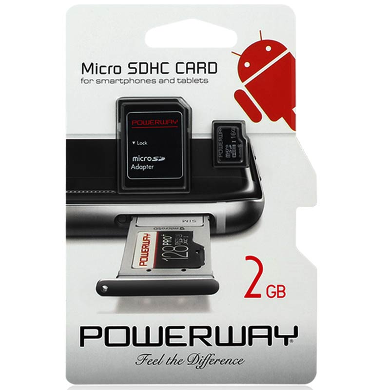 MICRO SD 2GB+ADAPTER POWERWAY MICRO SD 2GB + ADAPTER POWERWAY