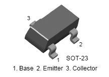 BC857 SOT-23 BC857 SOT-23   SI-P SMD, Uni, 50V, 0, 1A, 150MHz Replace: BCW 69..70, BCW 89 