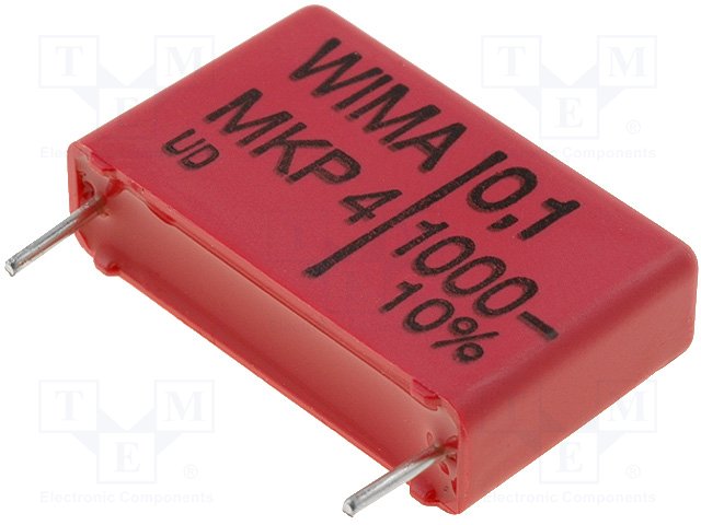 100NF/1000V MKP  22,5MM; ±10%; 7X16,5X26,5MM Кондензатор: полипроленов; 100nF; 22,5mm; ±10%; 7x16,5x26,5mm MKP4-100N/1000 0.1MF/1000V