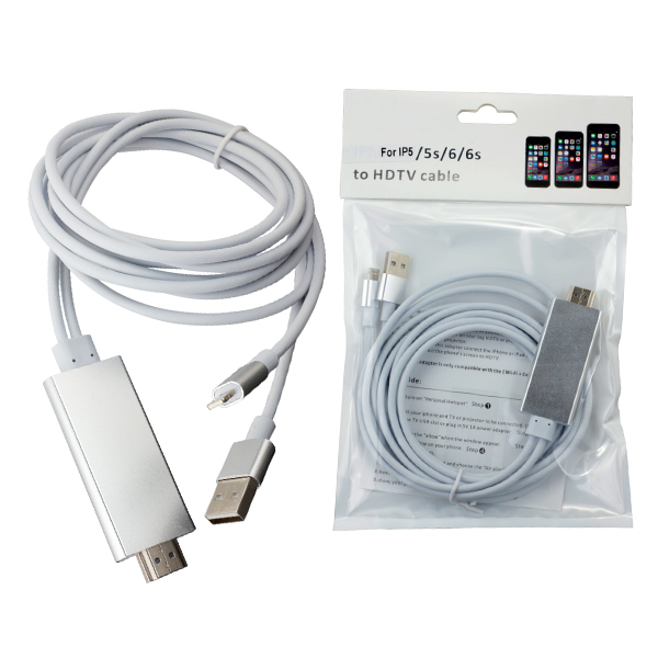 CABLE HDMI FOR IPHONE 5/5S/6/6S CABLE HDMI FOR IPHONE 5/5S/6/6S