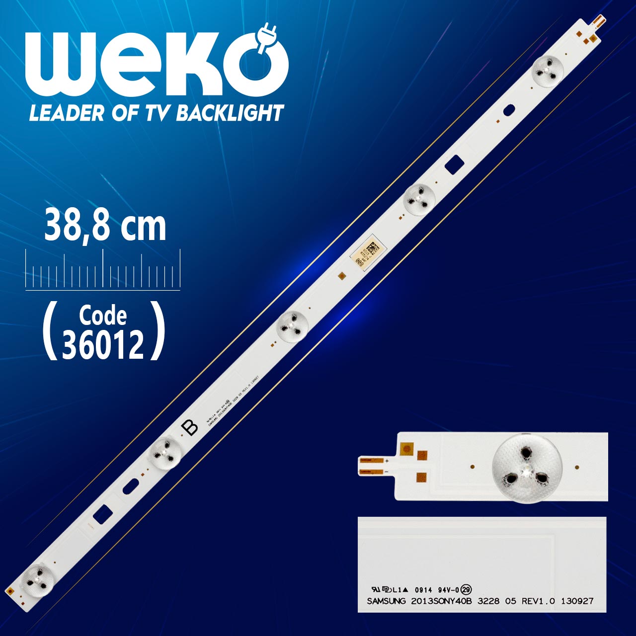 LED STRIP SONY 2013 40B3228 05 REV1.0A B-TYPE LED STRIP SONY  2013SONY40A 3228  05 REV1.0A B-TYPE  Цената е за 1бр. лента