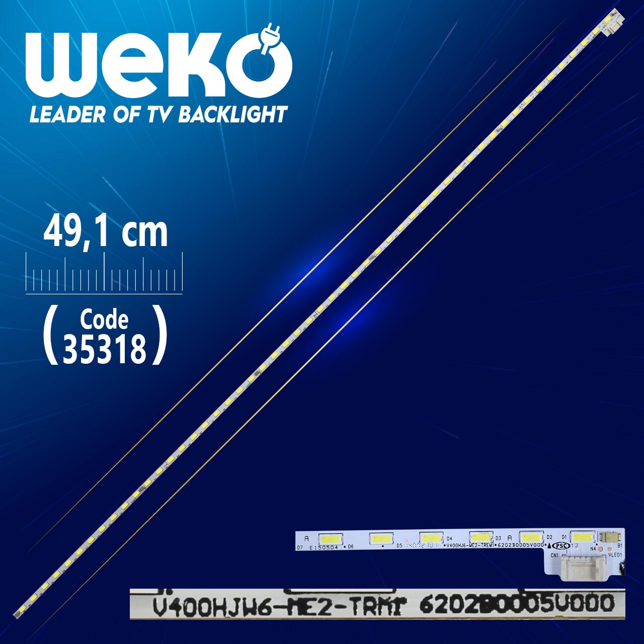 LED STRIP ELED V400HJ6-ME2-TREM1 52LED 490MM LED STRIP ELED V400HJ6-ME2-TREM1 52LED 490MM