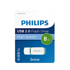 ФЛАШКА USB 2.0 8GB PHILIPS   ФЛАШКА PHILIPS 2.0 8GB FM08FD70B