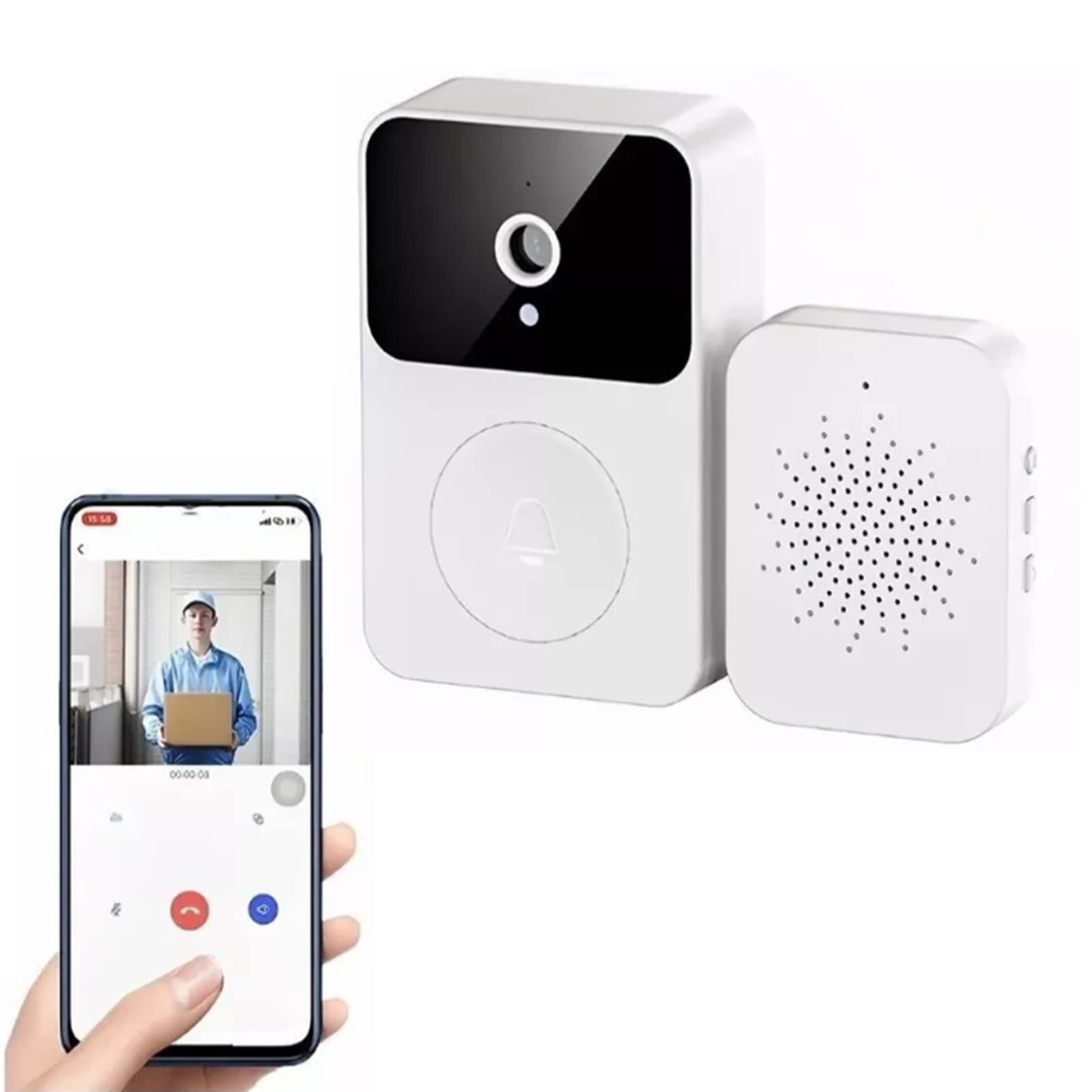 ЗВЪНЕЦ WI FI X9 VISUALIZABLE SMART DOORBELL  Звънец WI FI X9 VISUALIZABLE SMART DOORBELL 