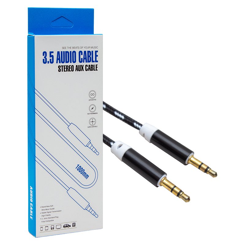 КАБЕЛ 3.5/3.5 ST AUX CABLE 1M КАБЕЛ 3.5/3.5 ST.JACK 1M aux