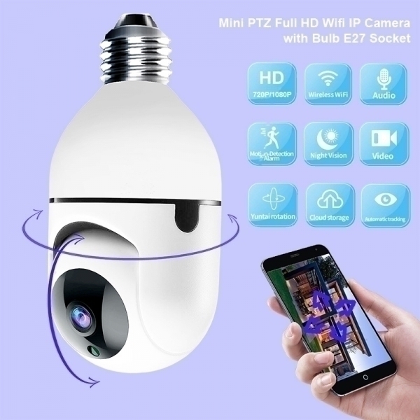 WI FI KAMERA ВЪРТЯЩА PTZ КРУШКА CF-BG2628/XY-7904- ВИДЕОКАМЕРА КРУШКА ВЪРТЯЩА WI FI PTZ 5MP  CF-BG2628/XY-7904-DP