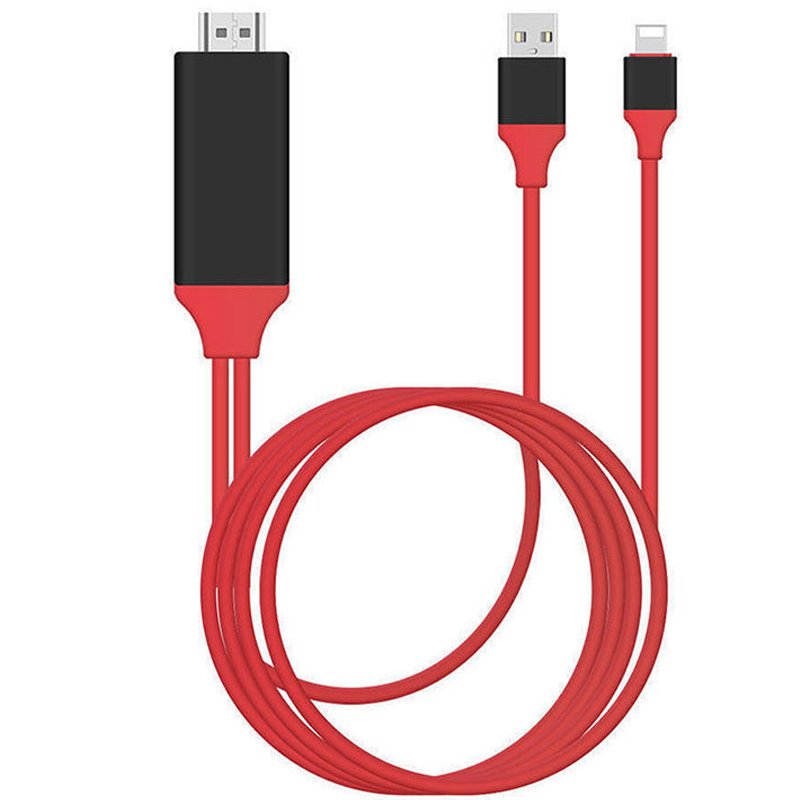 КАБЕЛ HDMI-IPHON+USB 2M CONVERTOR HDMI/ IPHONE+USB 2M