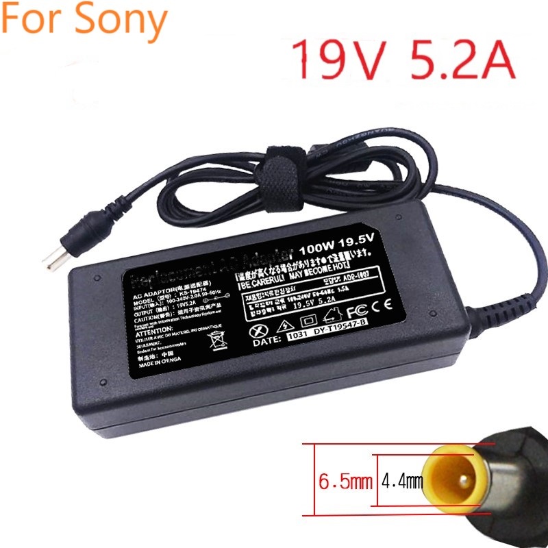 ADAPTER 19V 5.2A 100W ZA SONY 6.5/4.4MM АДАПТЕР 19V 5.2A 100W ZA SONY 6.5/4.4MM