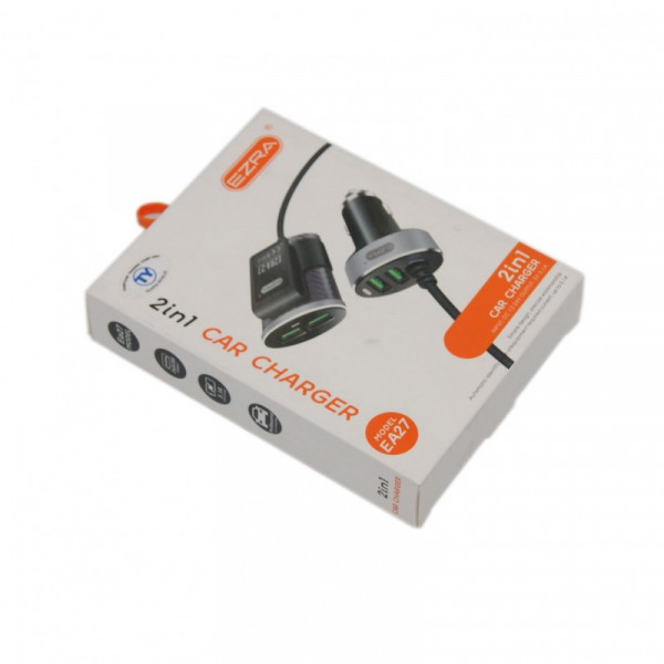 АДАПТЕР CAR CHARGE EZRA 4USB EA-27 АДАПТЕР CAR CHARGE EZRA 4USB EA-27