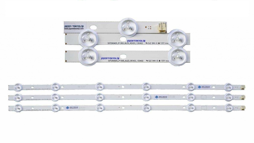 LED BAR SET SVT290A05_P1300_6LED_REV03_13040 LED BAR SET TOSHIBA 29