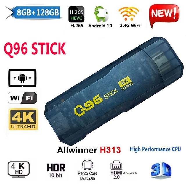 IP TV STICK Q96 IP TV STICK Q96  4K  8GB   128 GB  ANDROID TV 11.1