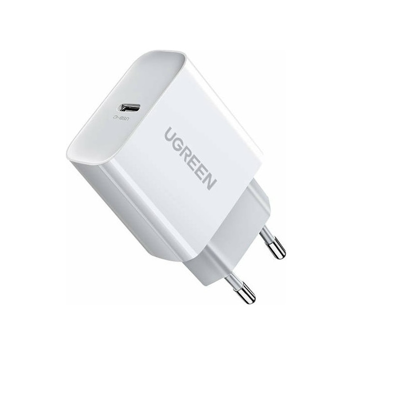 АДАПТЕР 220V 1XUSB-C, 20W, PD UGREEN - БЯЛ АДАПТЕР 220V 1xUSB-C, 20W, PD UGREEN - БЯЛ