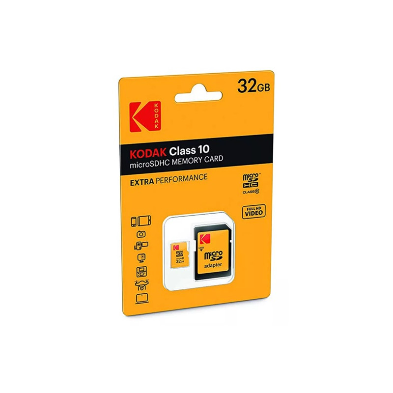 КАРТА ПАМЕТ MICRO SDHC 32GB CLASS10 EXTRA KODAK КАРТА ПАМЕТ micro SDHC 32GB Class10 EXTRA KODAK 