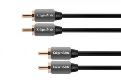 КАБЕЛ 2RCA/2RCA 1.0M 451-15 KRUGER MATZ КАБЕЛ 2RCA/2RCA 1.0M 451-15 KRUGER MATZ