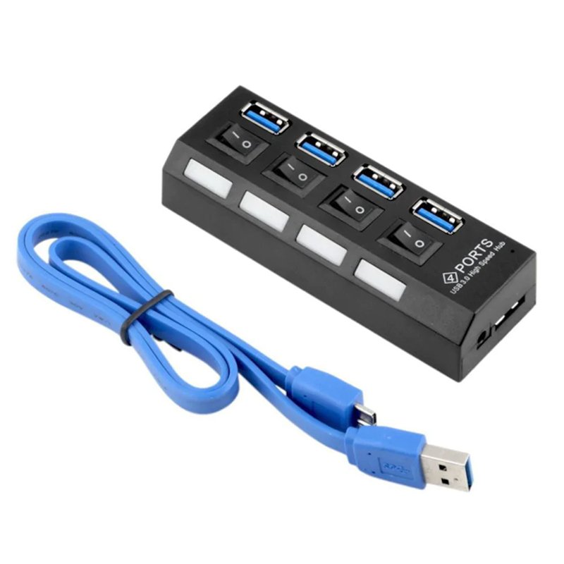 POWERMASTER USB HUB 4 PORT USB3.0 С КАБЕЛ 30СМ. POWERMASTER USB HUB 4 PORT USB3.0 с кабел 30см.