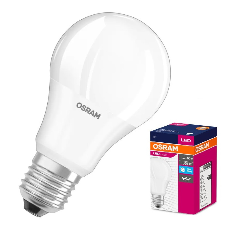 LED ЛАМПА OSRAM VALUE CLA60 806LM/840/ E27 LEDVANC LED ЛАМПА OSRAM VALUE CLA60 806lm/840/ E27 LEDVANCE