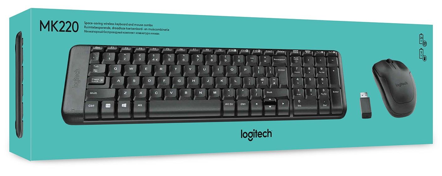 КОМПЛЕКТ КЛАВИАТУРА И МИШКА LOGITECH MK220 КОМПЛЕКТ КЛАВИАТУРА И МИШКА LOGITECH MK220