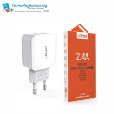 ADAPTER 5V 2.4A 12W DUAL USB LDNIO  АДАПТЕР  5V 2.4А 12W 220V  LDNIO ДВОЙНО USB   МОБИЛЕН ТЕЛЕФОН ЗА ЗАХРАНВАНЕ  