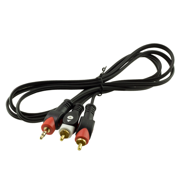 CABLE 3.5MM JACK/2RCA 1.5M КАБЕЛ 3.5 mm JAC/2RCA 1.5M 