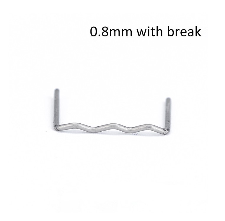 СКОБИ ЗА ПИСТОЛЕТ ЗА ЛЕПЕНЕ НА ПЛАСТМАСА 0.8MM Скоби за пистолет за лепене на пластмаса 500 бр. 0.8mm