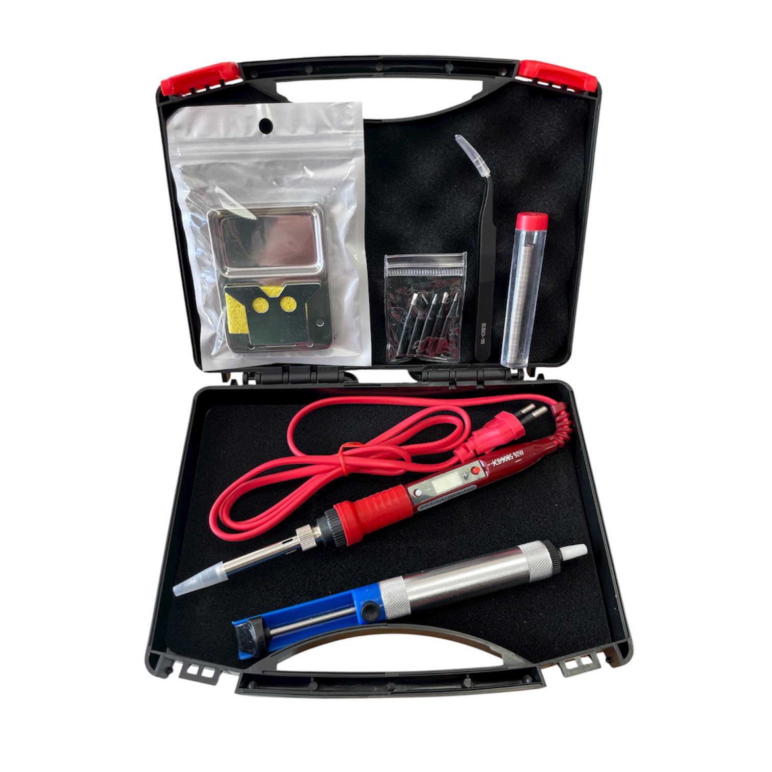 КОМПЛЕКТ JCD908S-19 КОМПЛЕКТ JCD908S-19 регулируем поялник с LCD дисплей комплект  80W  JCD908S-19