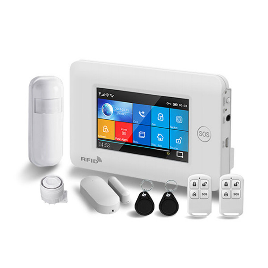 TUYA WI FI & GSM ALARM SYSTEM ST-WG16A Безжична алармена система за наблюдение и сигурност Tuya с RFID 4G LTE/GSM ST-WG16A