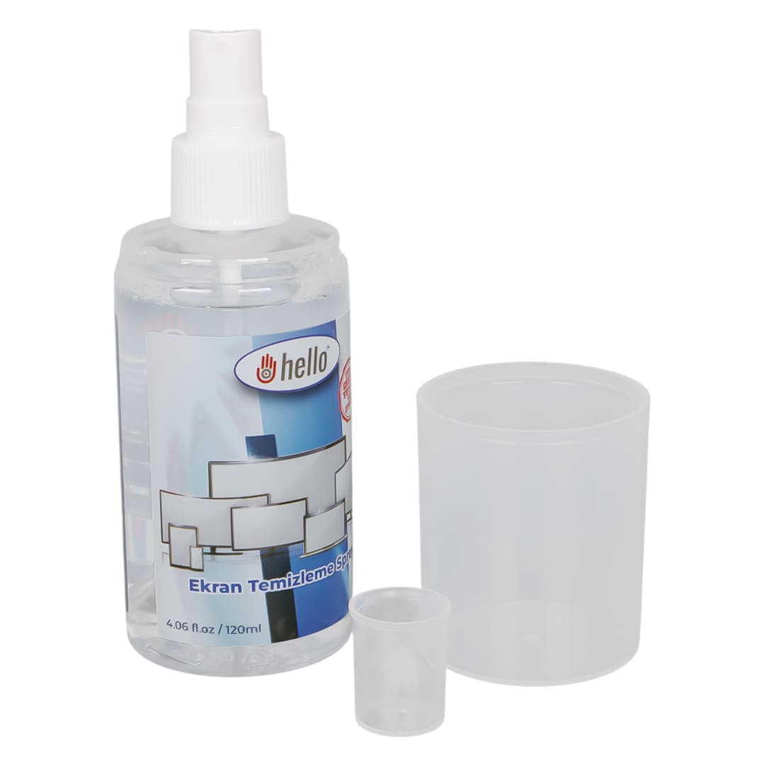 СПРЕЙ ЗА ПОЧИСТВАНЕ НА ЕКРАНИ HELLO 120ML Спрей за почистване на екрани HELLO 120ml
