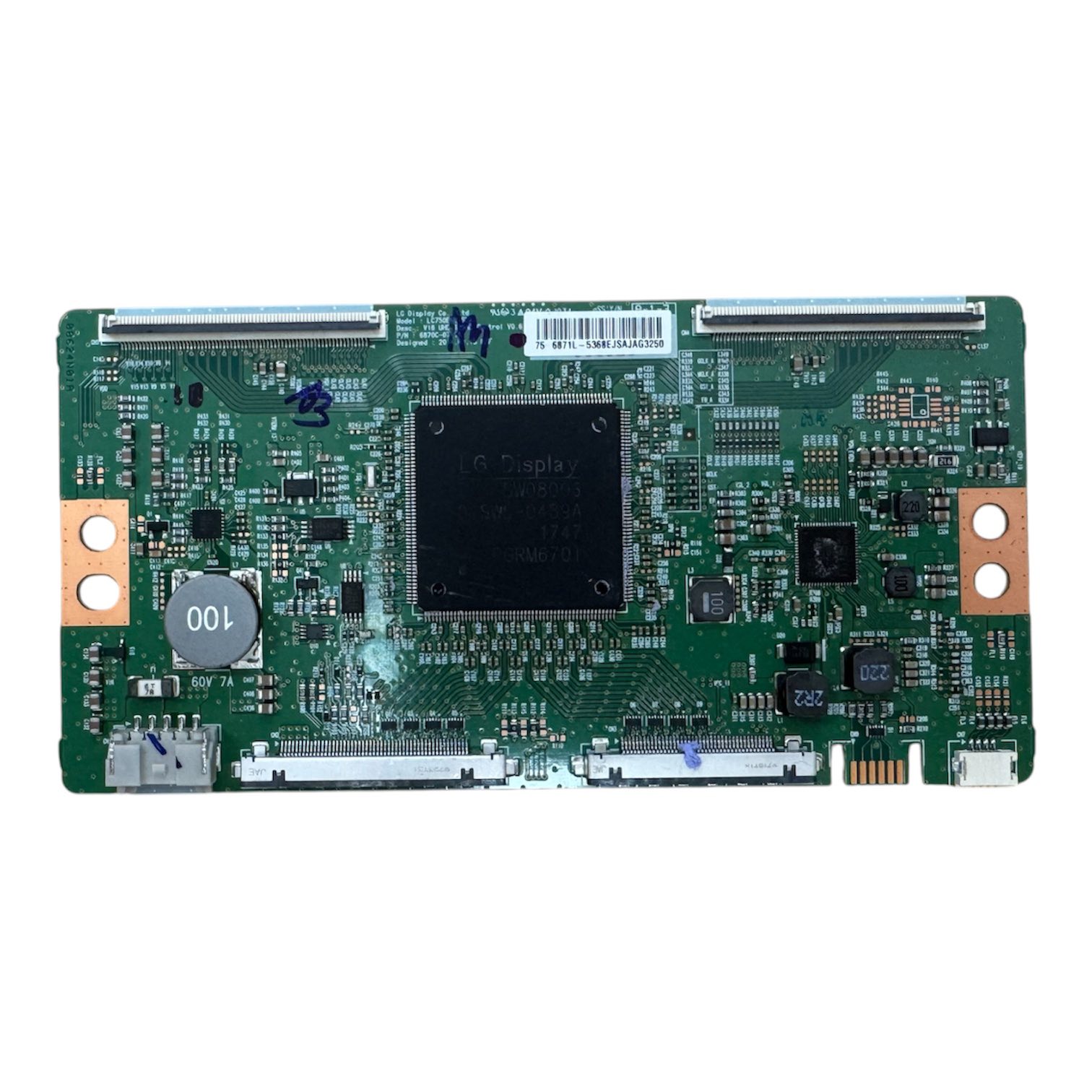 T-CON BOARD SONY 75 6871L-5368EJSAJAG3250 KD-75XF8 T-CON BOARD SONY 75 6871L-5368EJSAJAG3250 KD-75XF8596 6871L-5368B, LC750EQL-SLA1 6870-0751A