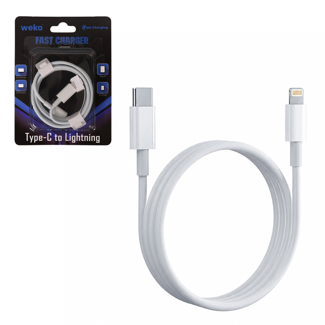 CABLE CHARGE/ DATA TYPE-C TO LIGHTNING  WEKO CABLE CHARGE/ DATA TYPE-C TO LIGHTNING  WEKO