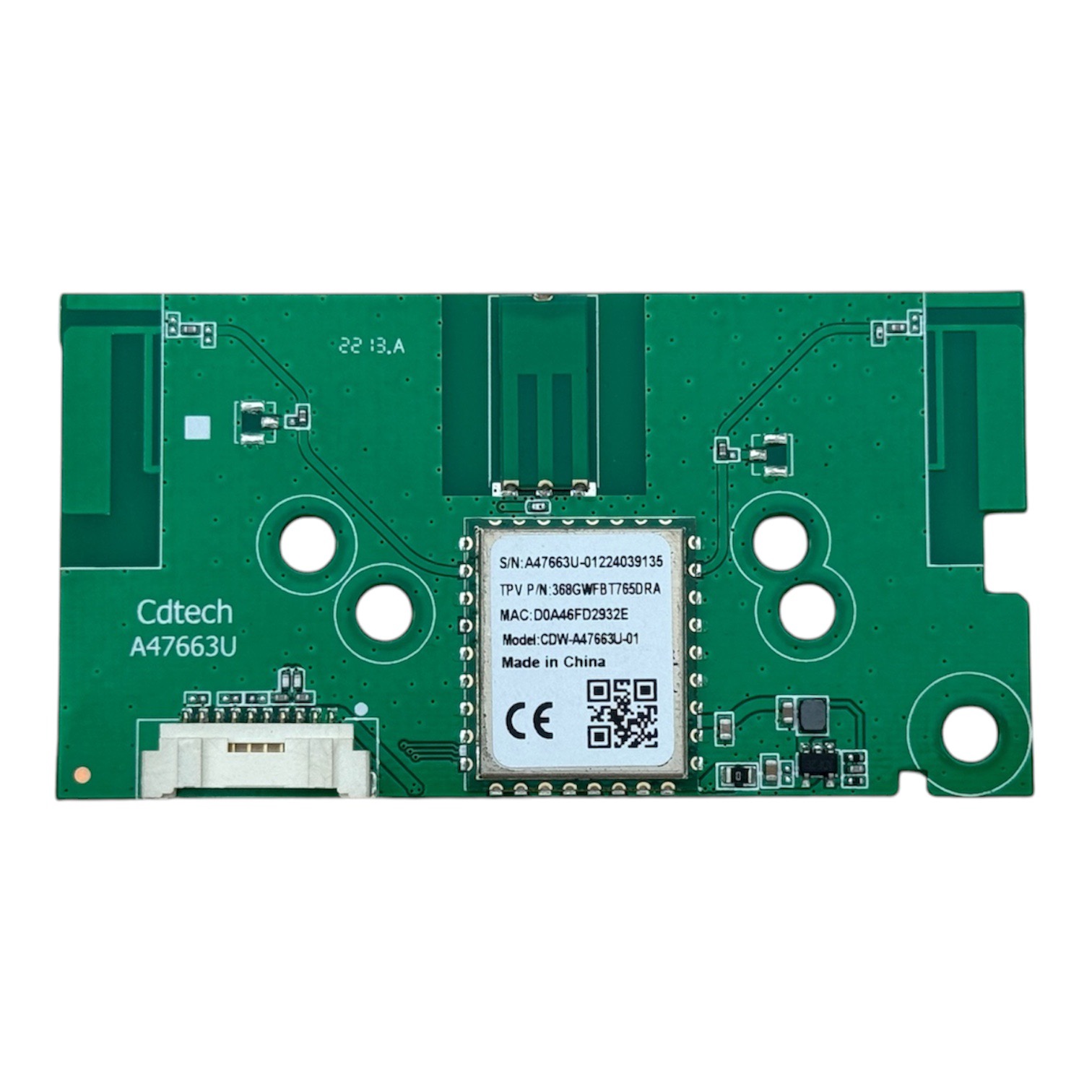 WI-FI MODULE  A47663U,368GWFBT765FRA,CDW-A47663U-0 WI-FI MODULE  A47663U,368GWFBT765FRA,CDW-A47663U-01,368GWFBT761DRA