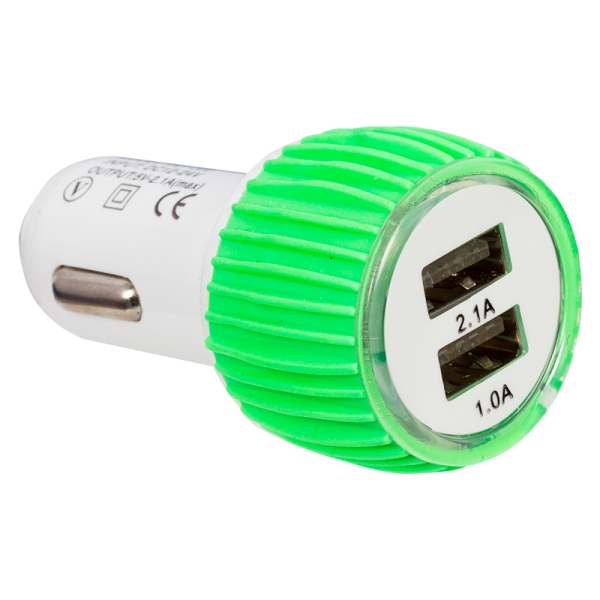 ADAPTER 12V/24V- 5V  2USB 2.1A 1.05A D-15 АДАПТЕР 12V/24V- 5V 2USB /за кола/  2.1A/1.05A D-15