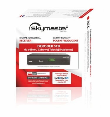 TUNER STB SKYMASTER  MPEG4 DVB-T/T2 Цифров ефирен HD приемник /STB SKYMASTER  MPEG4 DVB-T/T2/