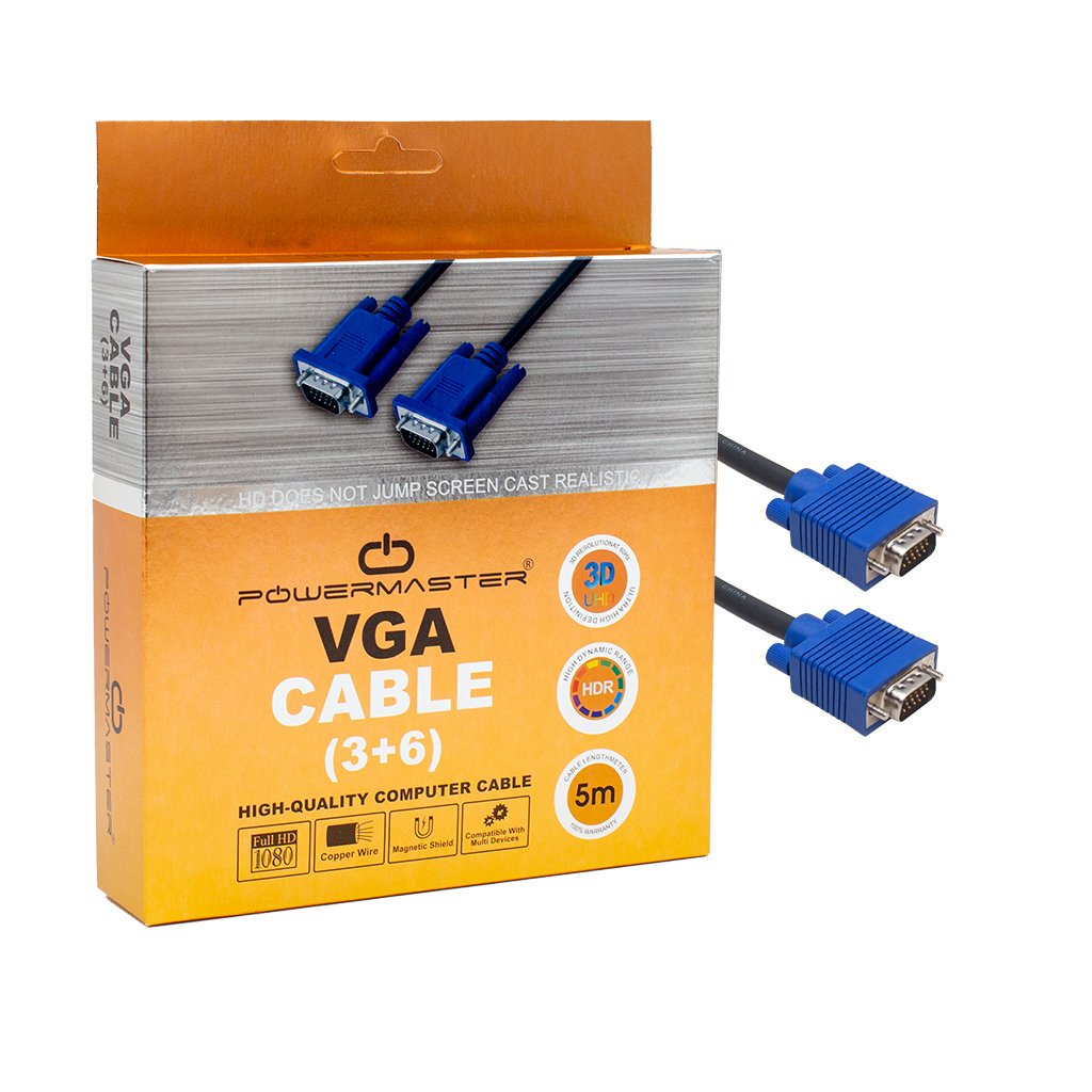 CABLE VGA-VGA 5 M КАБЕЛ ЗА МОНИТОР VGA-VGA 5M