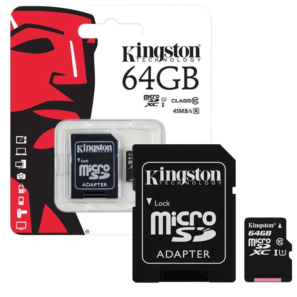 MICRO SD KINGSTON 64GB+ АДАПТЕР MICRO SD KINGSTON 64GB+ адаптер
